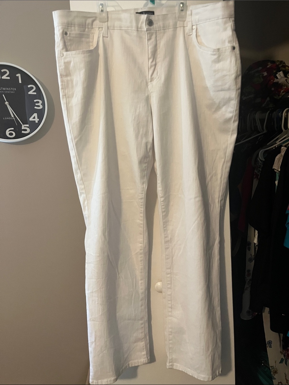 Kim Rogers White Wide-Leg Pants